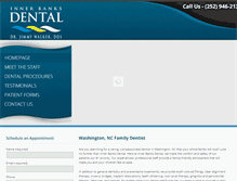 Tablet Screenshot of innerbanksdental.com